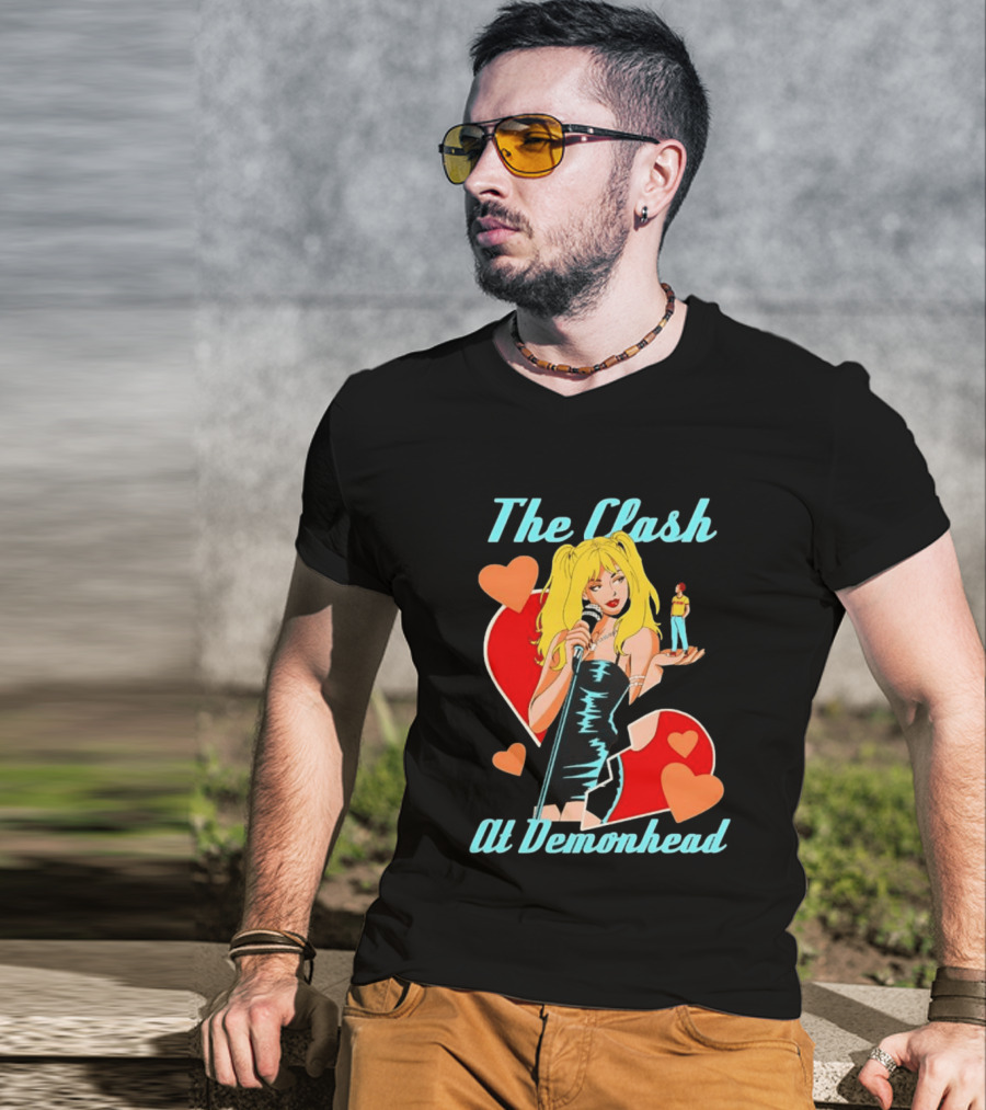 The Clash At Demonhead Scott Pilgrim Band Heart T-Shirt