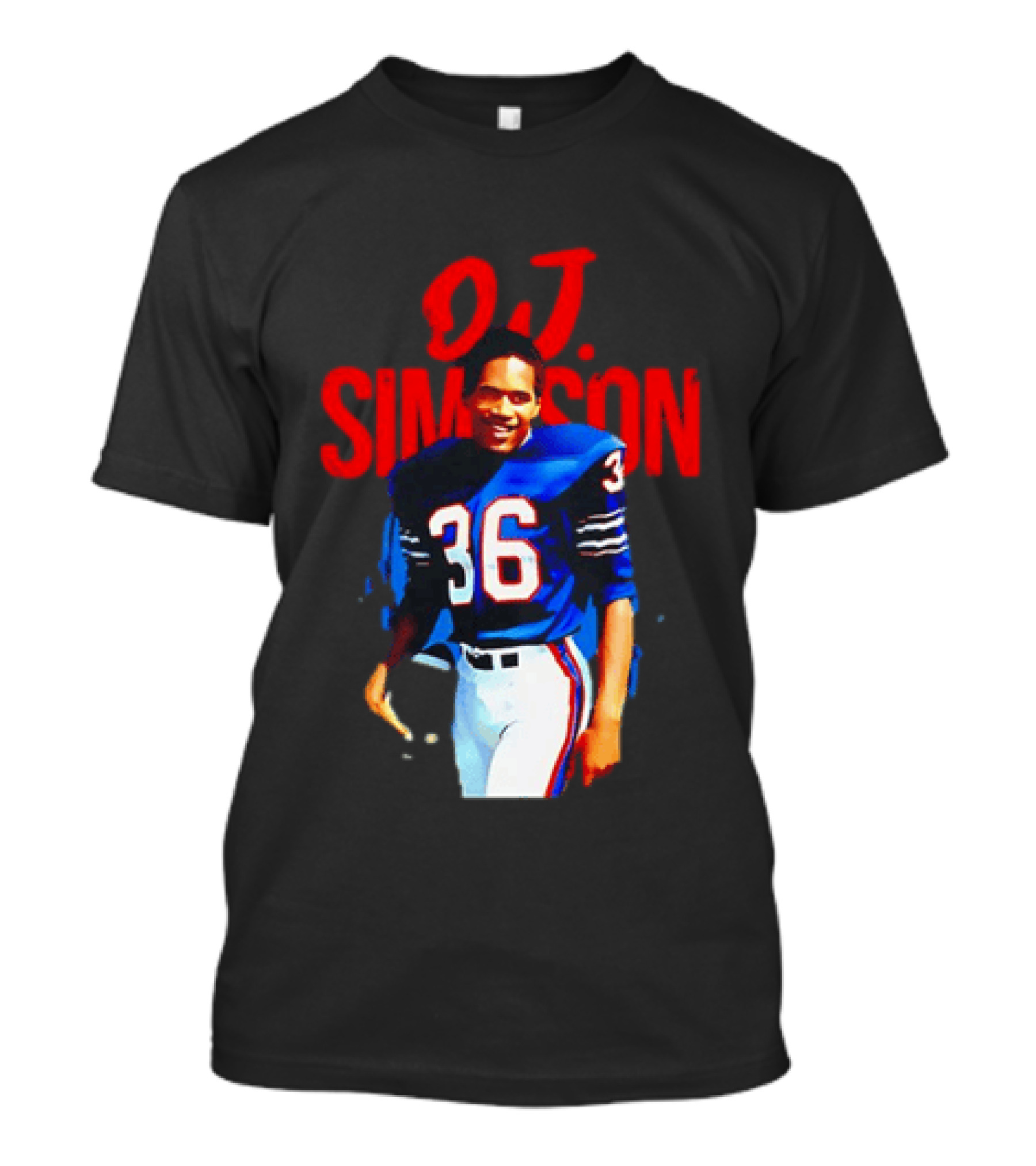 O.J. Simpson 36 Buffalo Bills Football Player T-Shirt