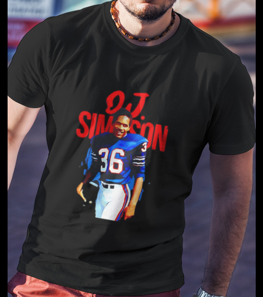 O.J. Simpson 36 Buffalo Bills Football Player T-Shirt