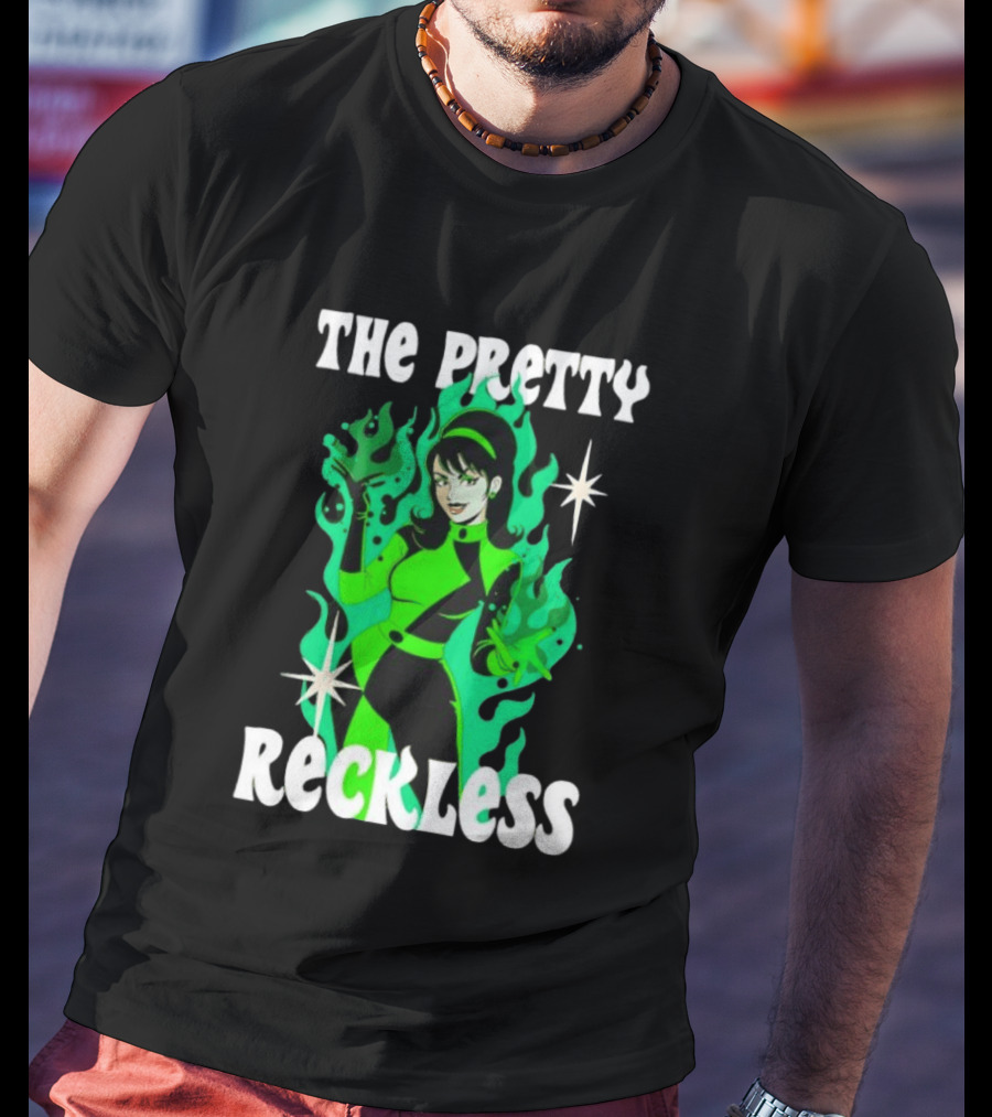 The Pretty Reckless Green Flame Witch Taylor Momsen T-Shirt