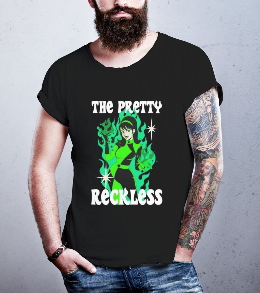 The Pretty Reckless Green Flame Witch Taylor Momsen T-Shirt