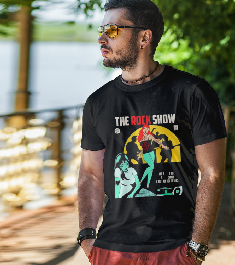 The Rock Show Comic Dance Chance Anarchy Girl Silhouette Scene T-Shirt