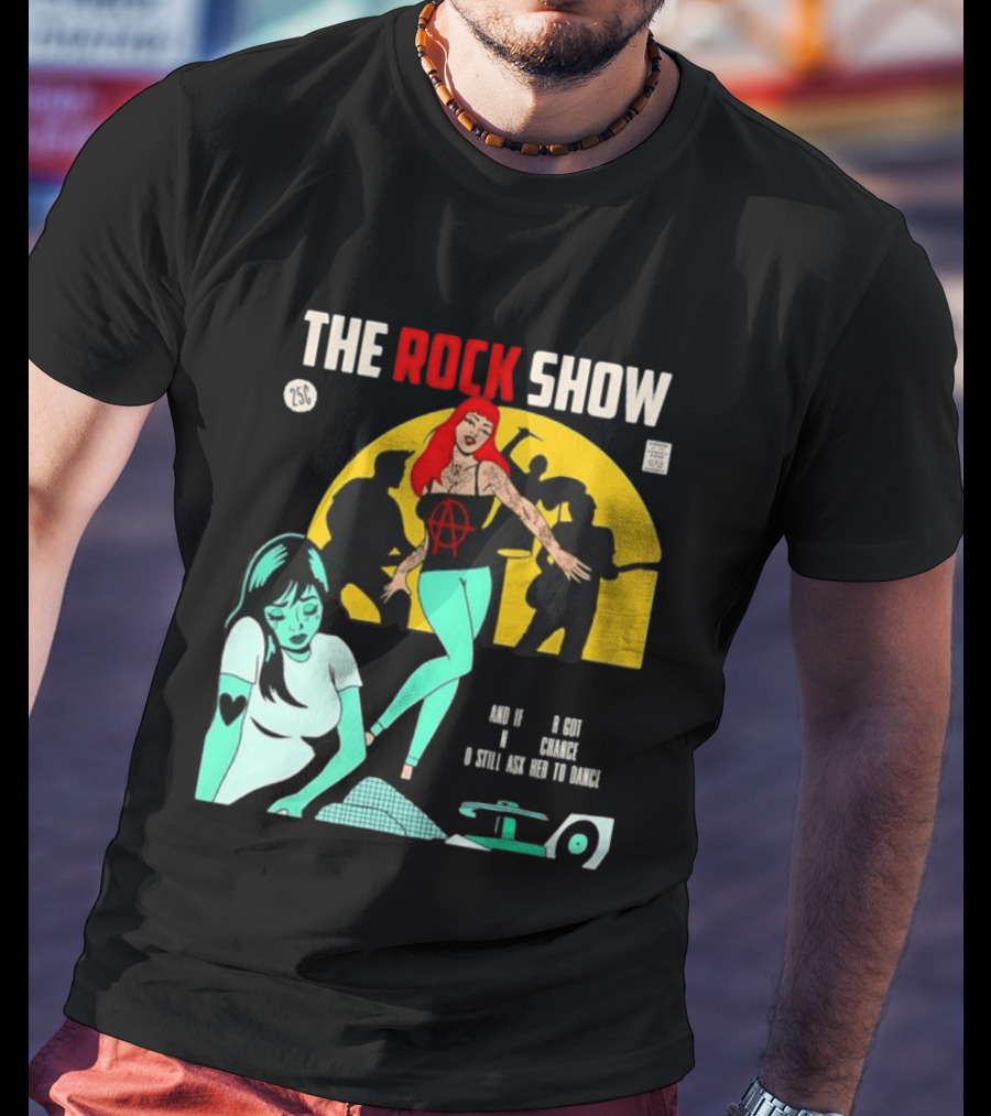 The Rock Show Comic Dance Chance Anarchy Girl Silhouette Scene T-Shirt