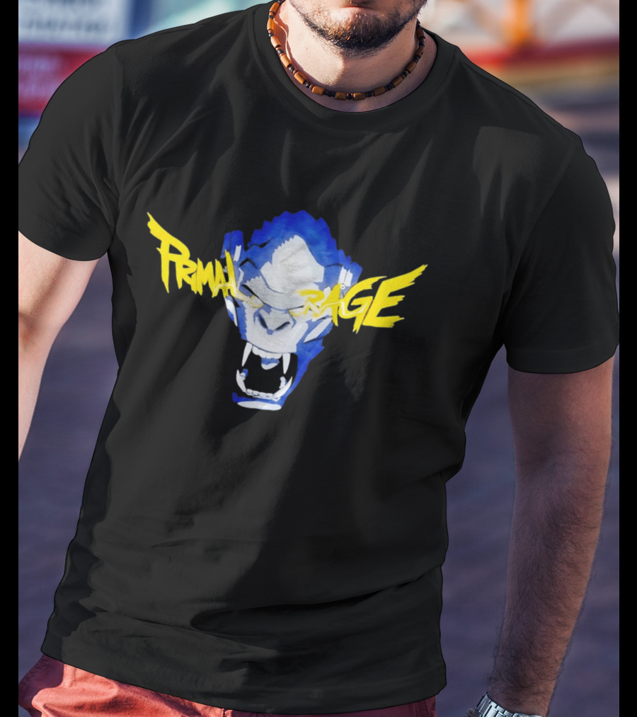 Primal Rage Roaring Gorilla Fierce Expression T-Shirt