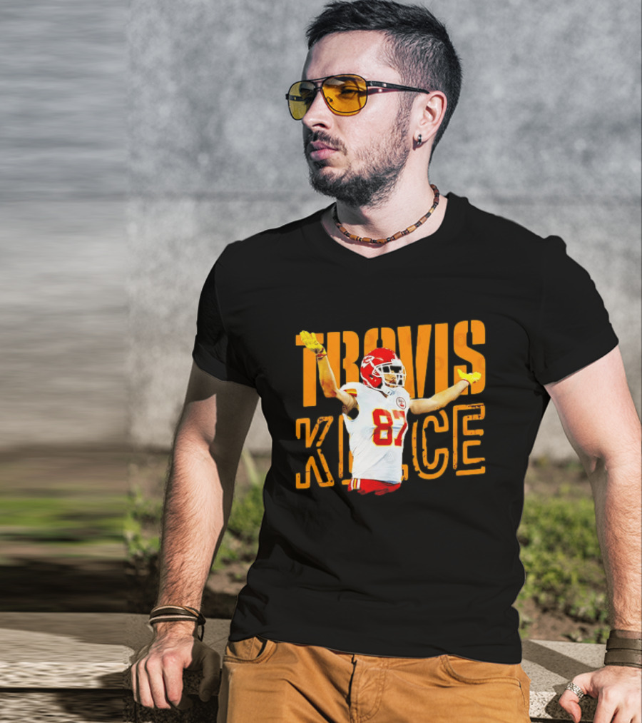 Travis Kelce 87 Kansas City Chiefs Football T-Shirt