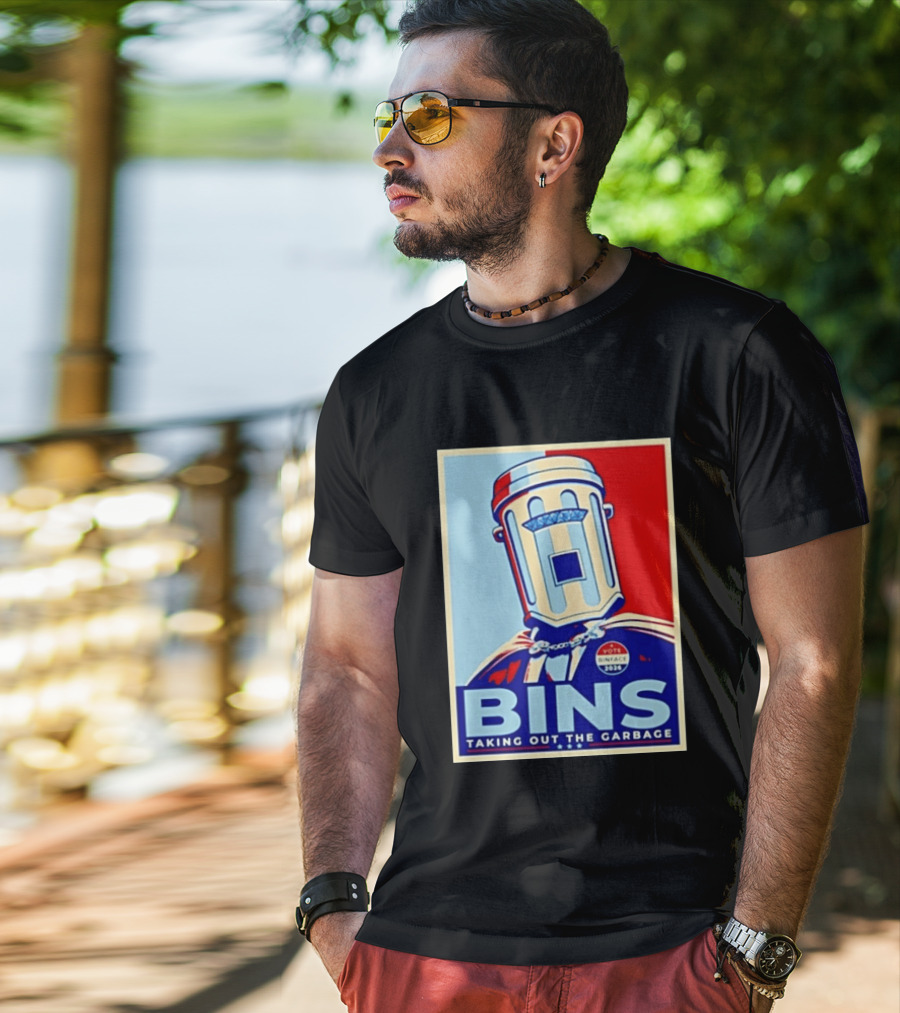 Binface Bins Hope Vote 2024 Taking Out The Garbage T-Shirt