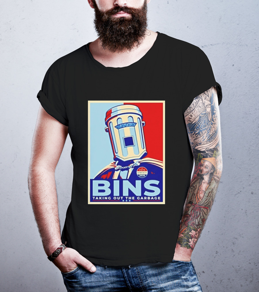 Binface Bins Hope Vote 2024 Taking Out The Garbage T-Shirt