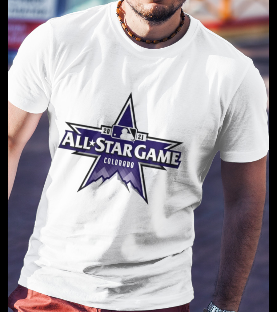 2021 MLB All Star Game Colorado Star Logo Rockies Baseball T-Shirt