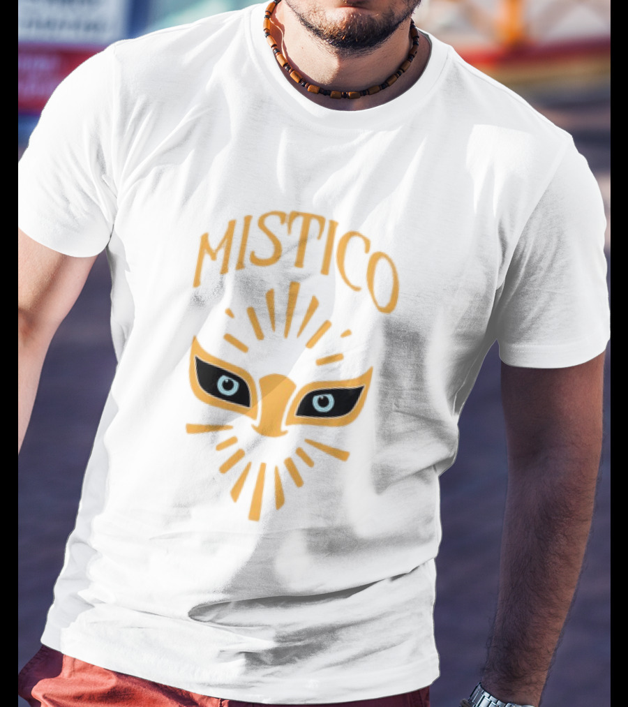 Mistico Luchador Eyes Mask Staring Lucha Libre Wrestling T-Shirt