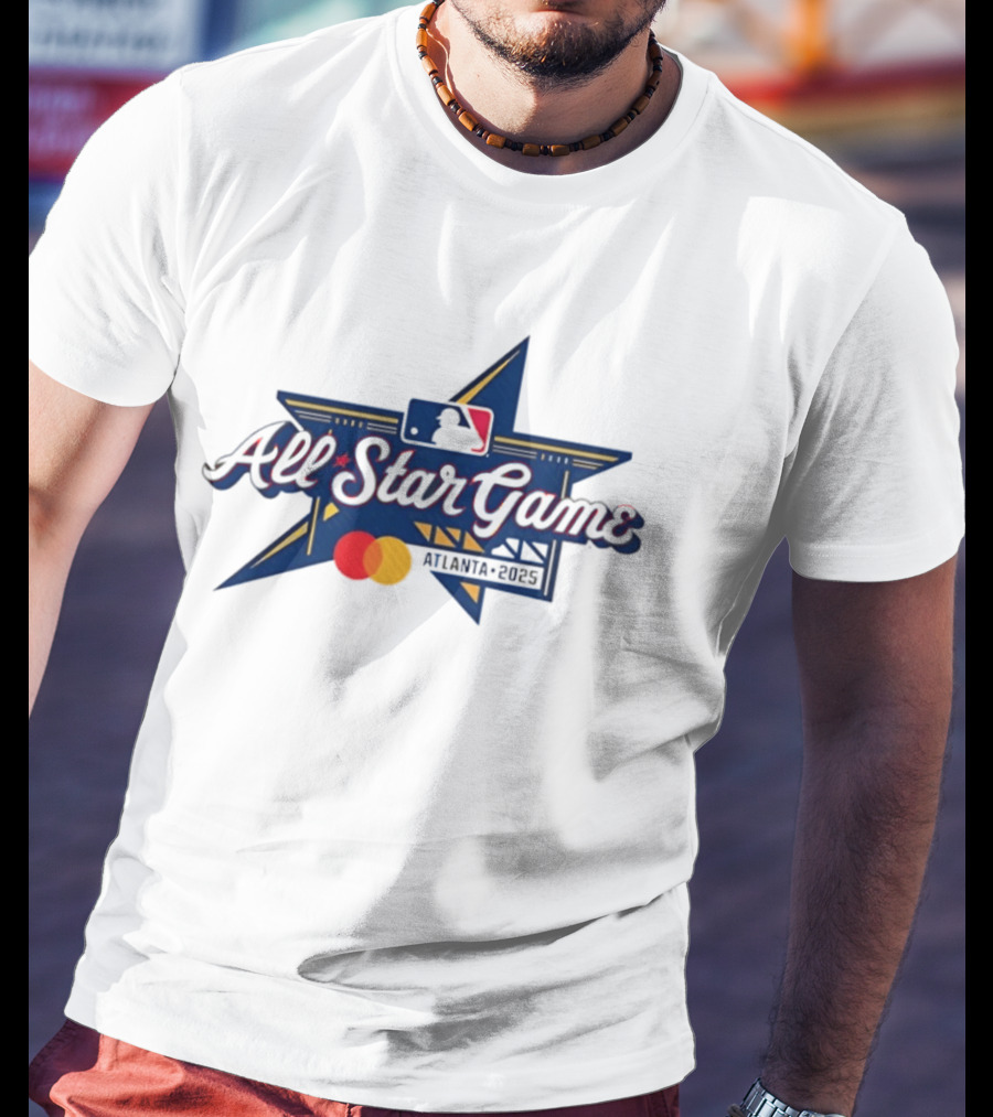 MLB All Star Game Atlanta 2025 Baseball MLB Logo Mastercard T-Shirt