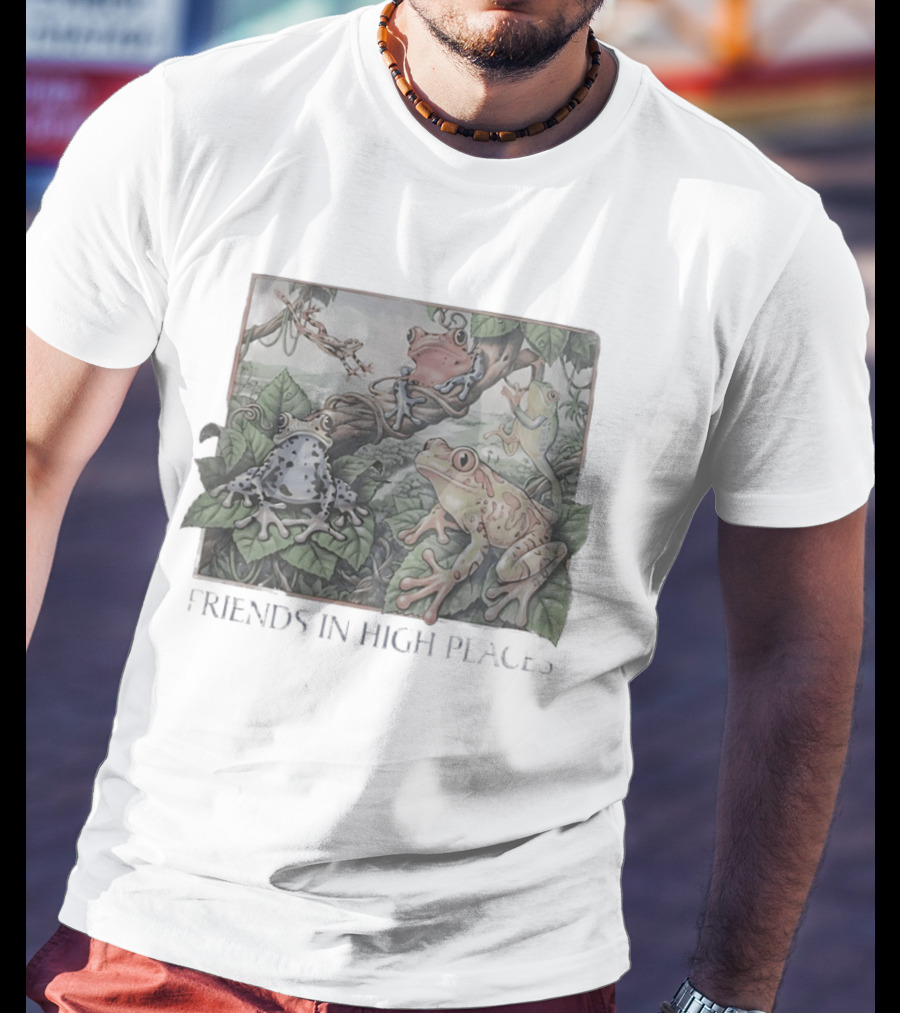 Friends In High Places Frog Nature Wildlife T-Shirt