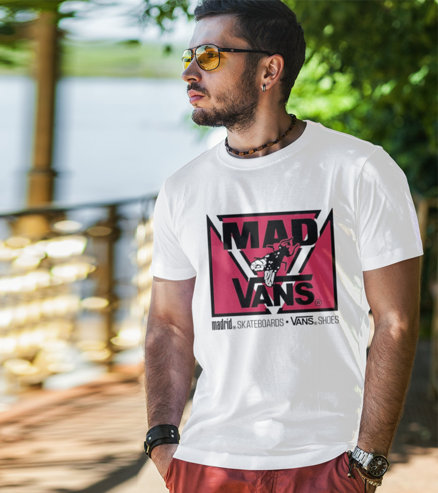 MAD Vans Madrid Skateboards Vans Shoes T-Shirt