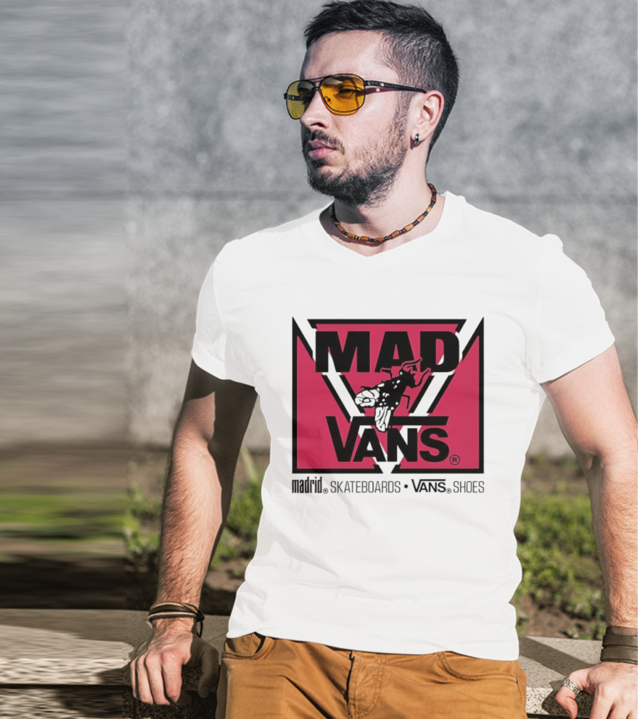 MAD Vans Madrid Skateboards Vans Shoes T-Shirt