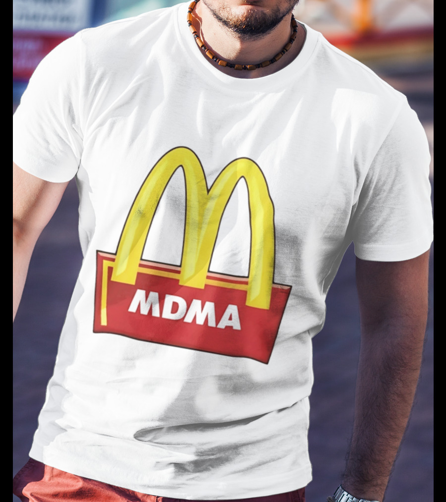 MDMA McDonald's Parody Golden Arches T-Shirt