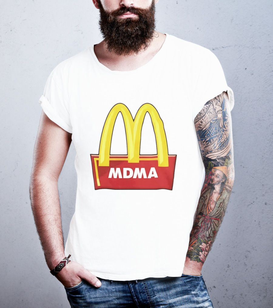 MDMA McDonald's Parody Golden Arches T-Shirt