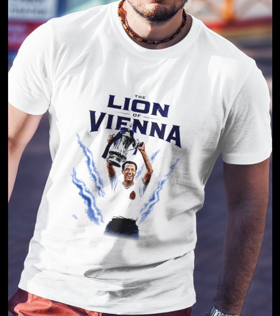 The Lion Of Vienna Nat Lofthouse Celebrating Bolton Football Victory T-Shirt