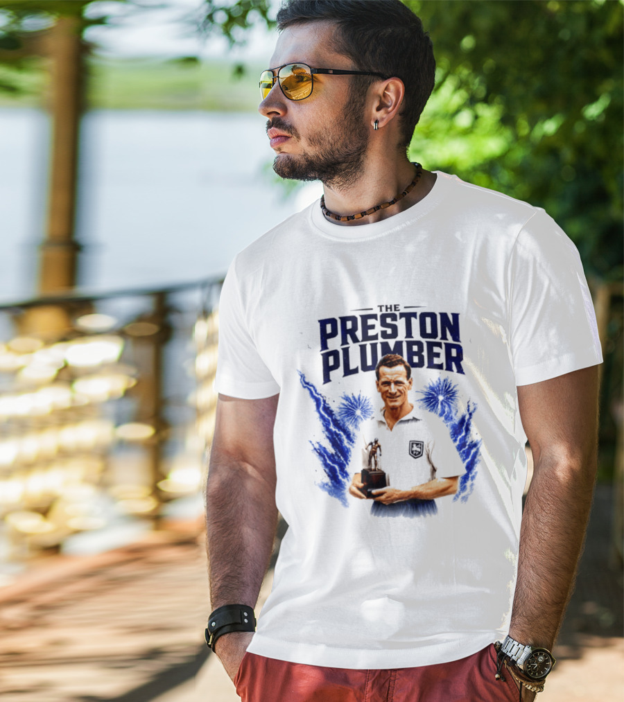 The Preston Plumber Tom Finney Football Legend T-Shirt