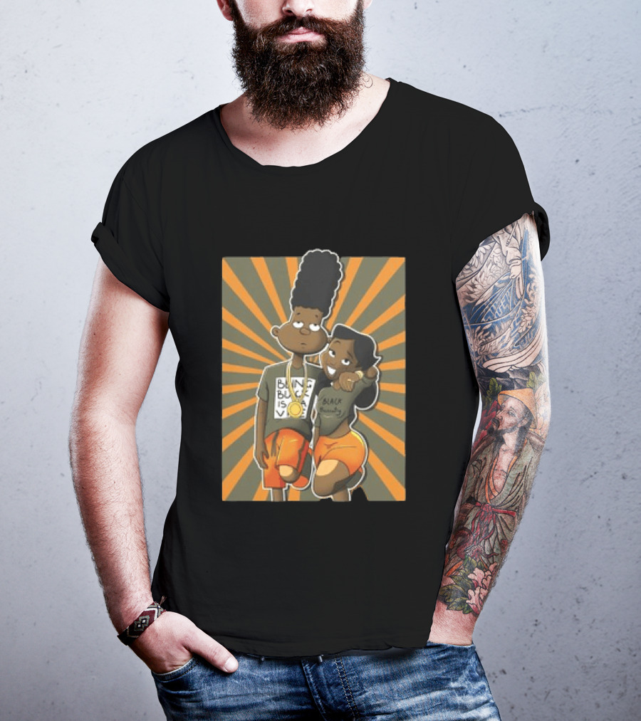Black Beauty A Different Love Olive Green And Orange Jordan 5S Matching Sneaker T-Shirt