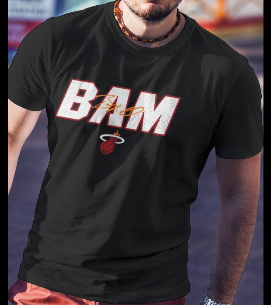 Bam Adebayo Miami Heat Fan Gear T-Shirt