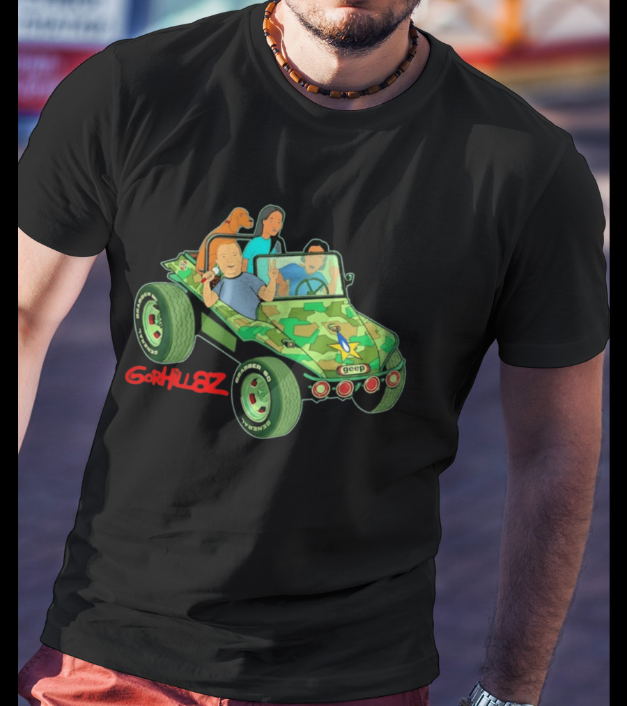 Gorhillaz Geep Bobby Hill Connie Souphanousinphone Unique Crossover Jeep Adventure T-Shirt