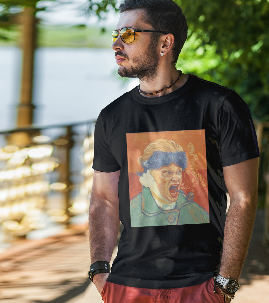Erling Haaland Van Gogh Pipe Smoking T-Shirt