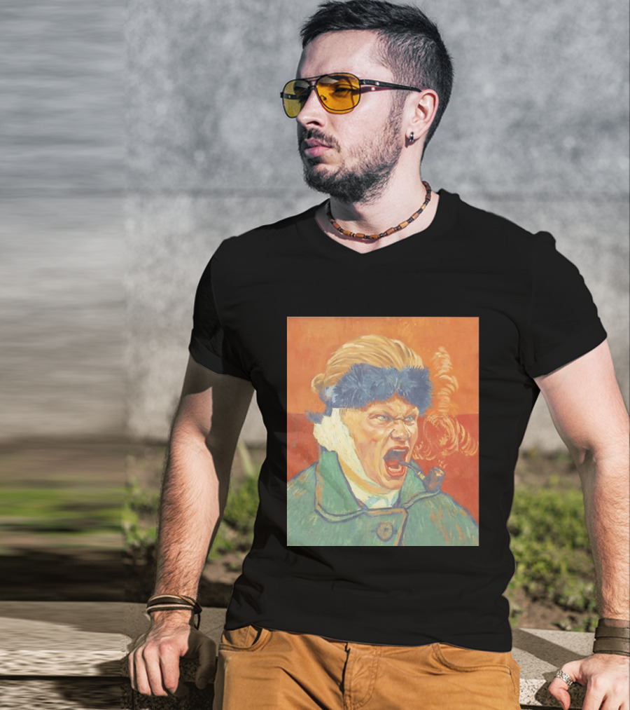 Erling Haaland Van Gogh Pipe Smoking T-Shirt