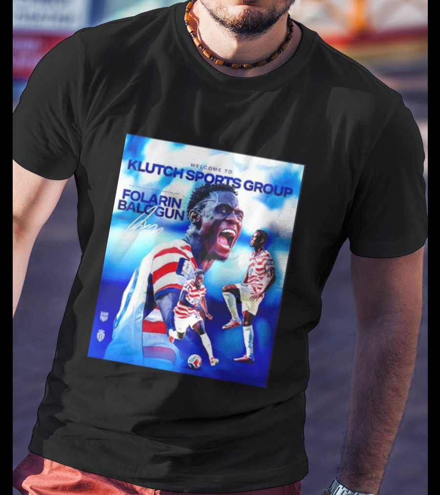 Folarin Balogun USMNT Monaco Welcome To Klutch Sports Group T-Shirt