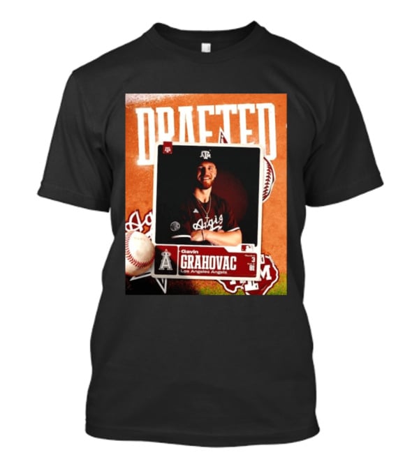 Los Angeles Angels Draft Gavin Grahovac Round 3 Pick 81 T-Shirt