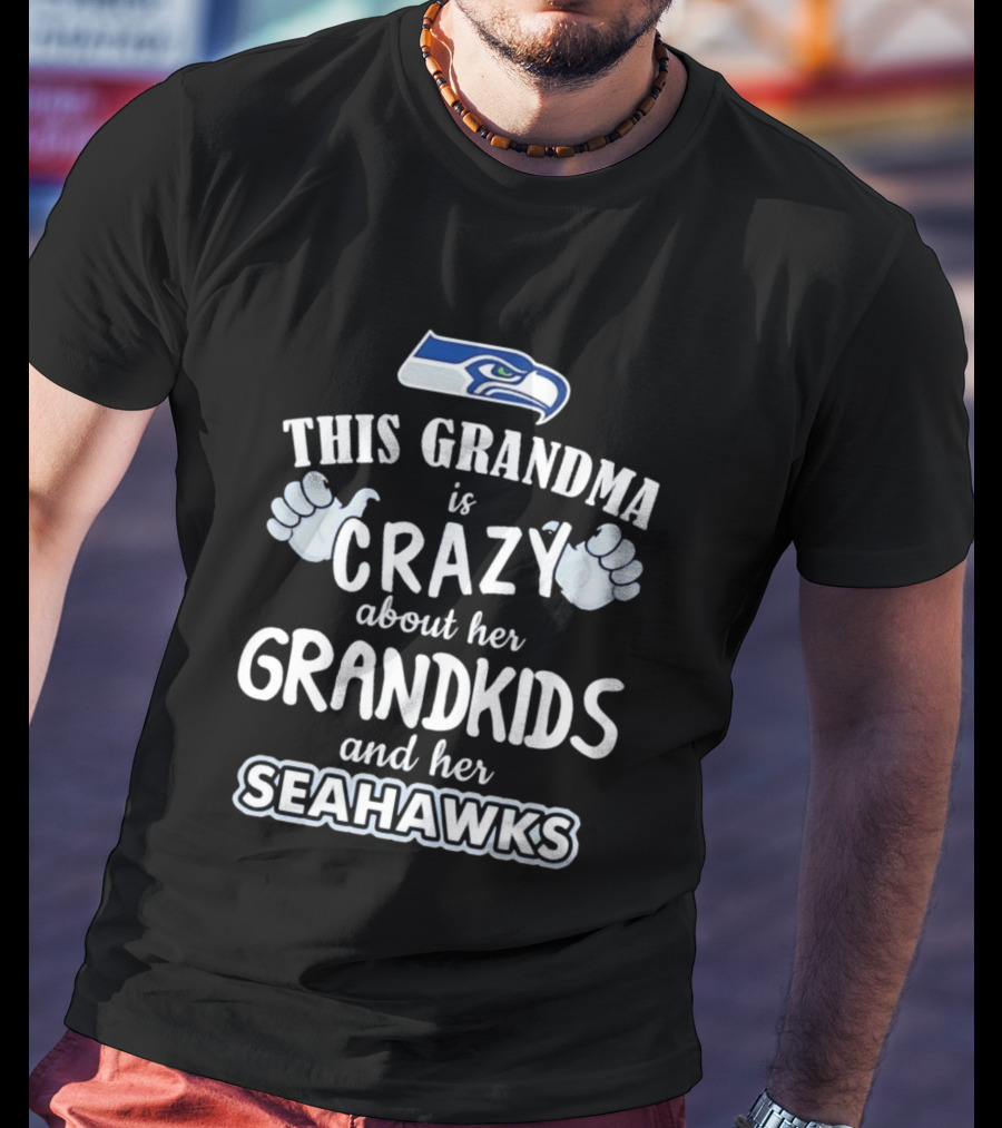 This Grandma Is Crazy About Her Grandkids And Her Seahawks T-Shirt