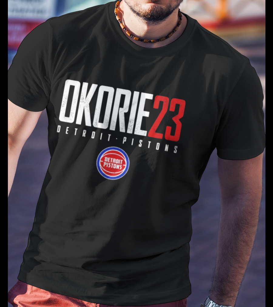Okorie 23 Detroit Pistons T-Shirt