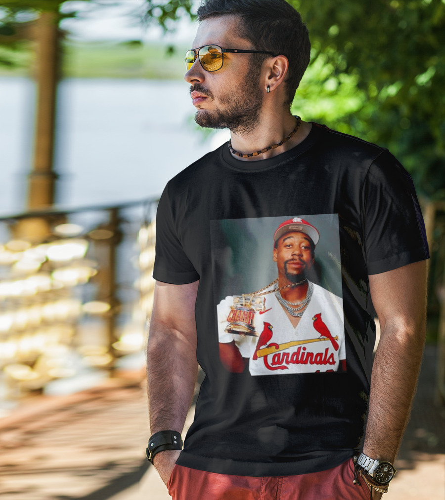 St Louis Cardinals Jordan Walker Champ Trophy Baseball T-Shirt