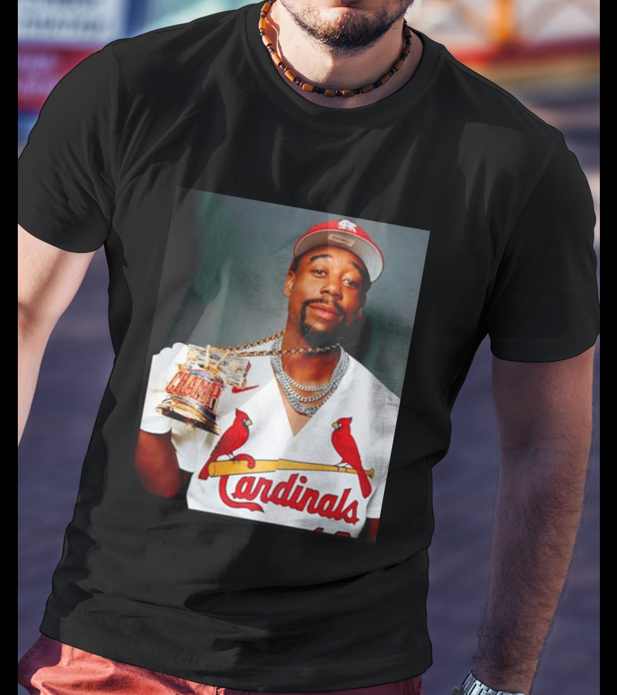 St Louis Cardinals Jordan Walker Champ Trophy Baseball T-Shirt