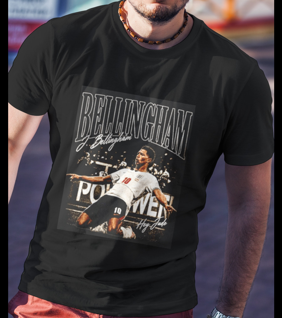 Bellingham J. Bellingham Hey Jude Football Power No. 10 T-Shirt