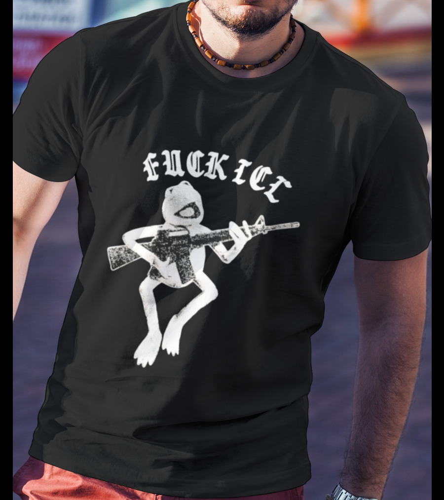 FUCKICE Kermit Frog United Snakes Meme T-Shirt