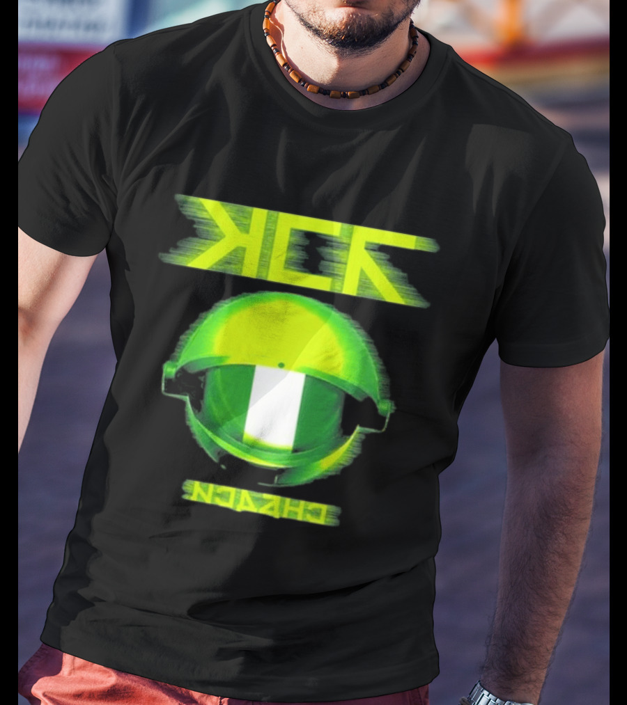 My Chemical Romance MCR Neon Green Glitch Helmet Italy Florence Visarno Arena 15 July 2026 T-Shirt