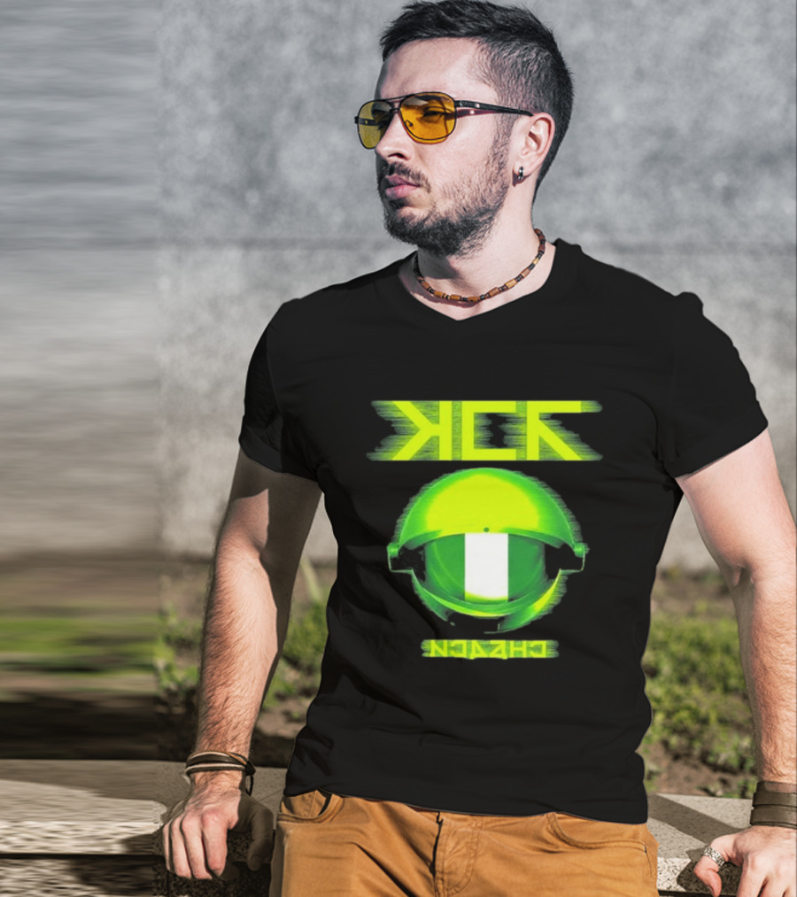 My Chemical Romance MCR Neon Green Glitch Helmet Italy Florence Visarno Arena 15 July 2026 T-Shirt