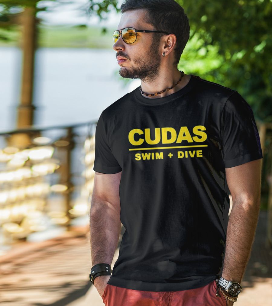 Cudas Swim + Dive Support Your Local Team T-Shirt