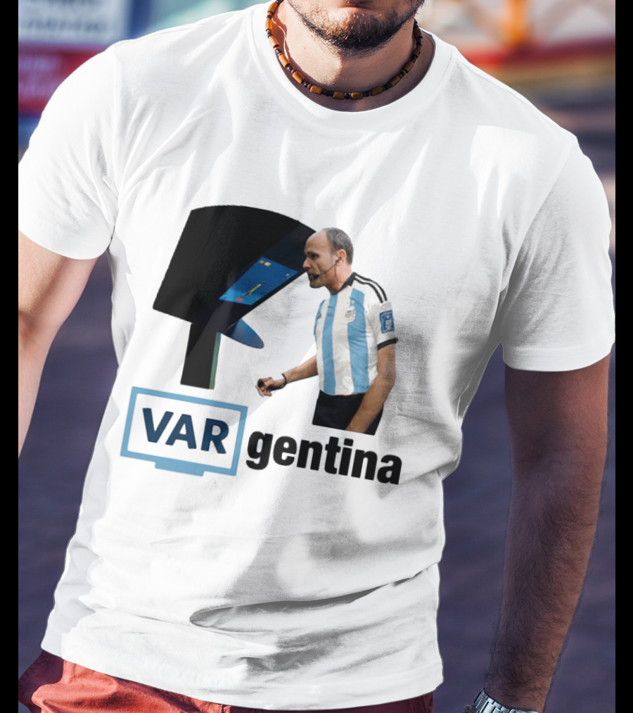 VAR Argentina Football Referee Interaction T-Shirt