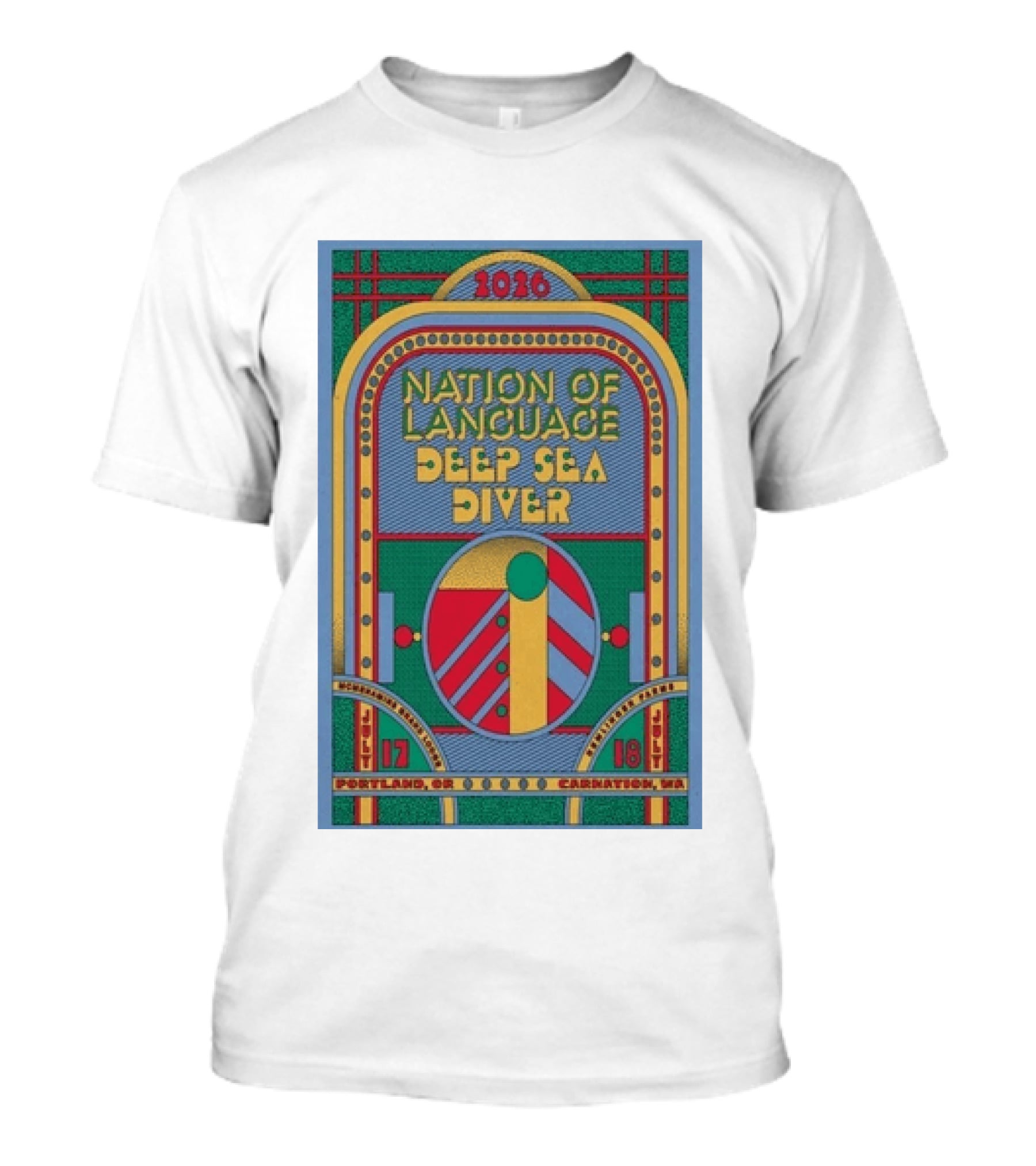 Nation Of Language Deep Sea Diver Tour Portland OR July 17 Carnation WA July 18 2026 T-Shirt