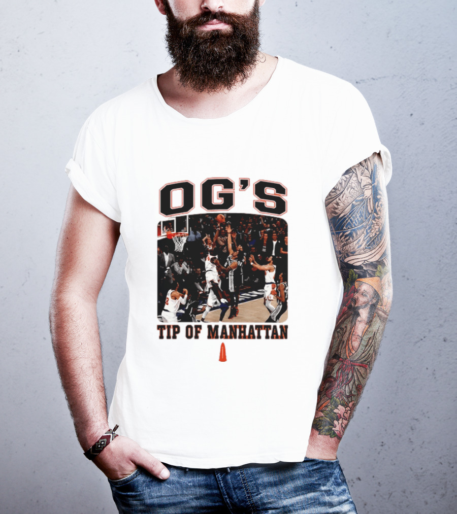 OG's Tip Of Manhattan New York Basketball Scene T-Shirt