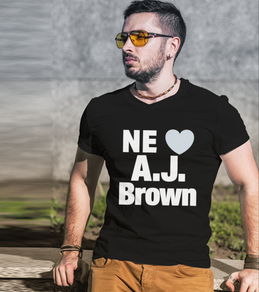 Philadelphia Eagles NE Heart A.J. Brown T-Shirt