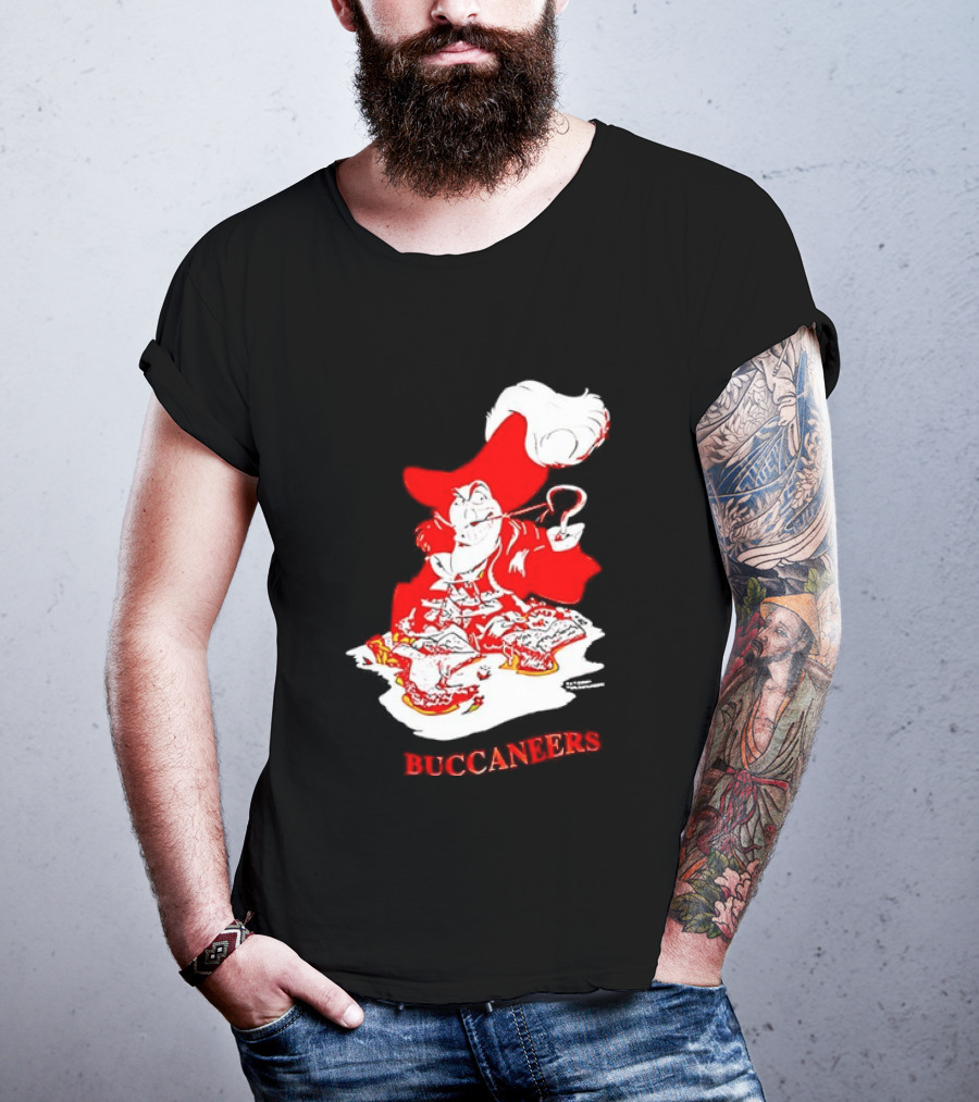 Captain Hook Buccaneers Pirate Tampa Bay T-Shirt
