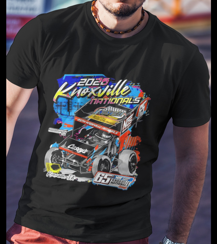 2026 Knoxville Nationals 65th NOS Energy Casey's Knoxville IA Racing Event T-Shirt