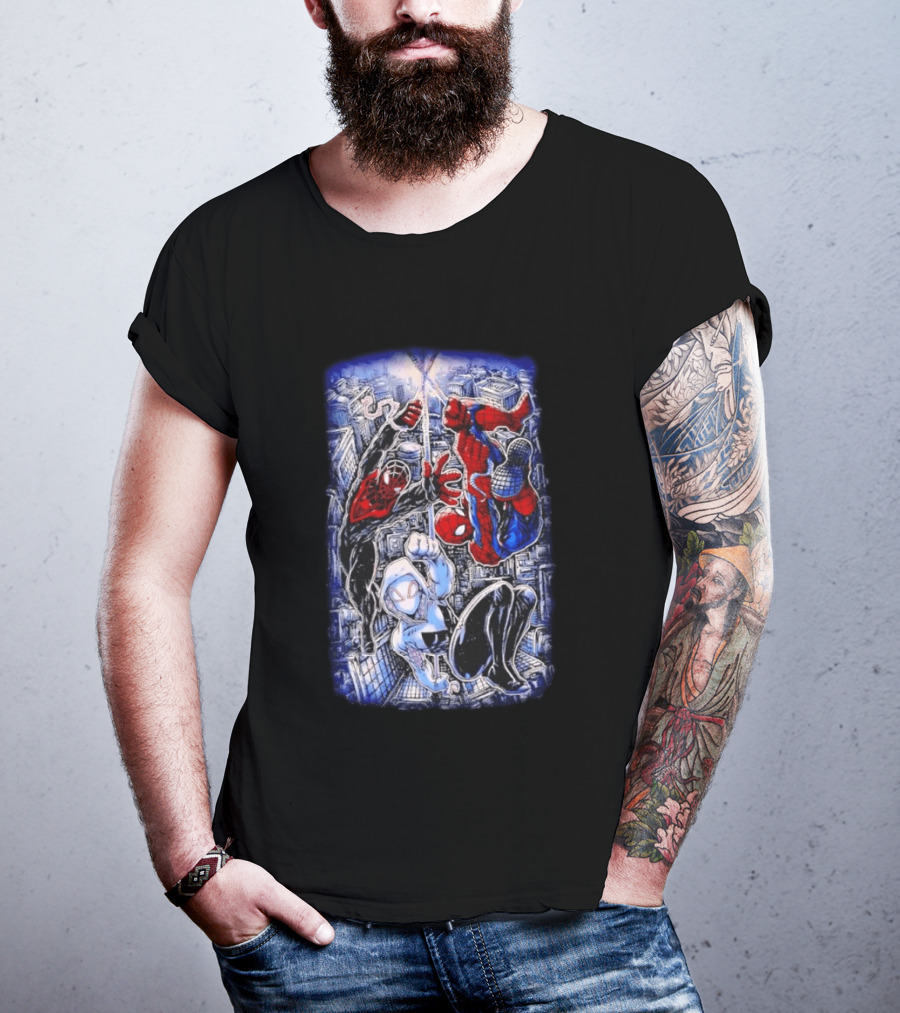 Spider Man Miles Morales Ghost Spider Marvel Multiverse Action Adventure T-Shirt