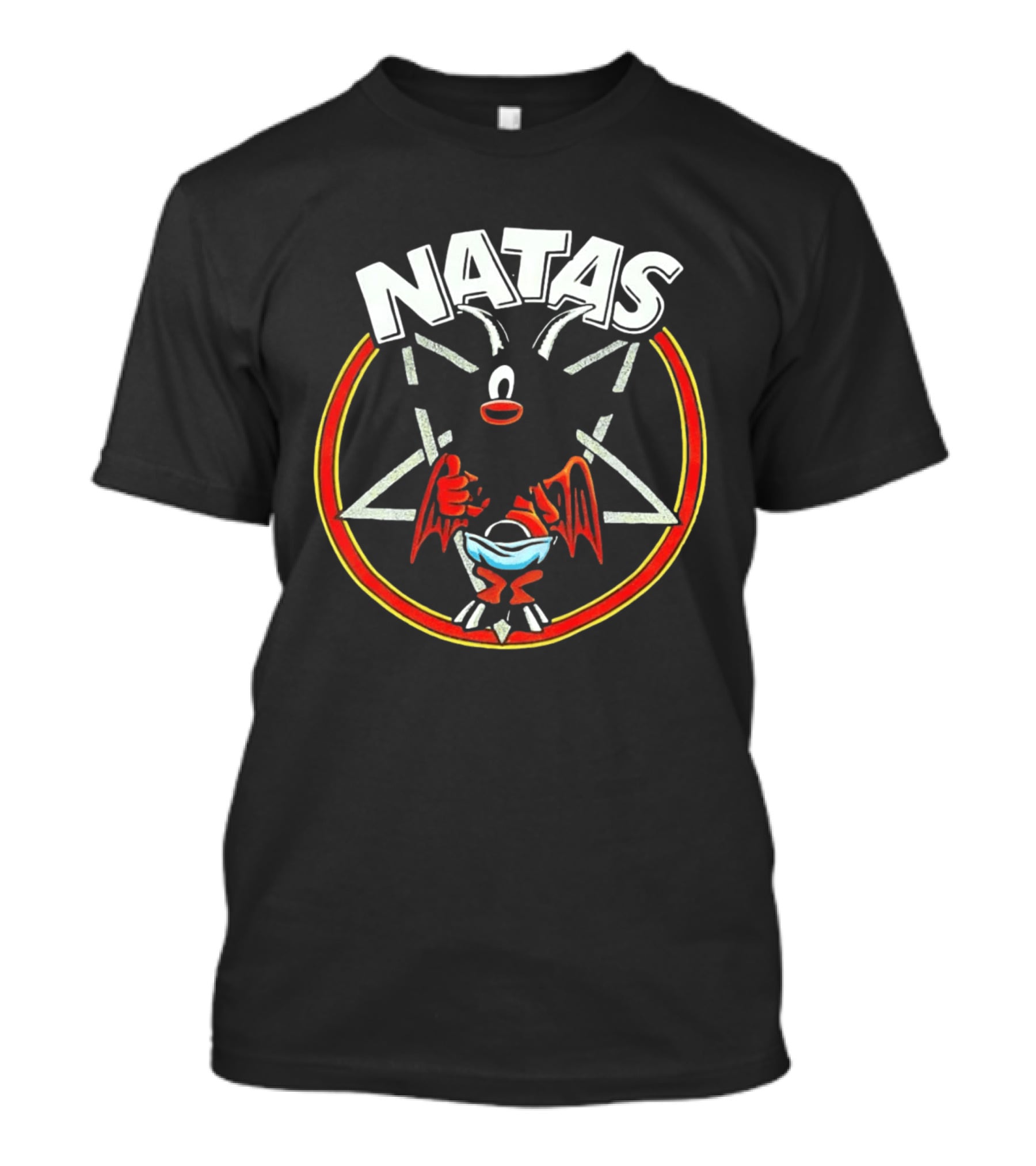 Natas Devil Thumbs Up Pentagram T-Shirt
