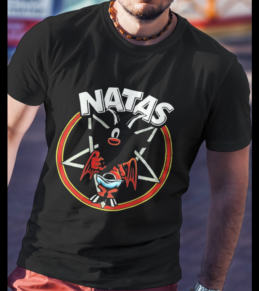 Natas Devil Thumbs Up Pentagram T-Shirt