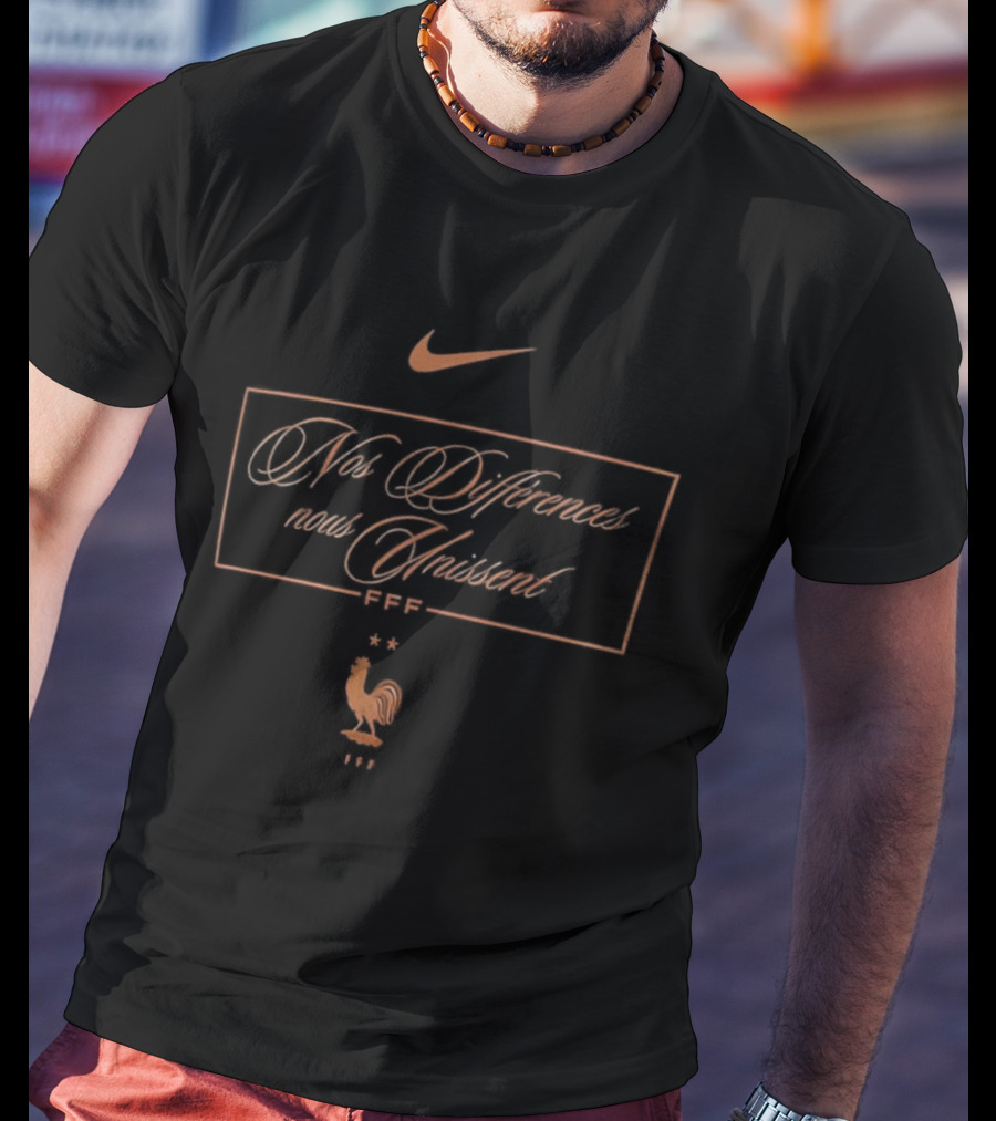 Nike Nos Différences Nous Unissent France Football Team Rooster T-Shirt