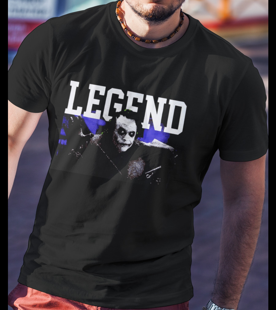 Heath Ledger Joker Legend Iconic Agent Of Chaos T-Shirt