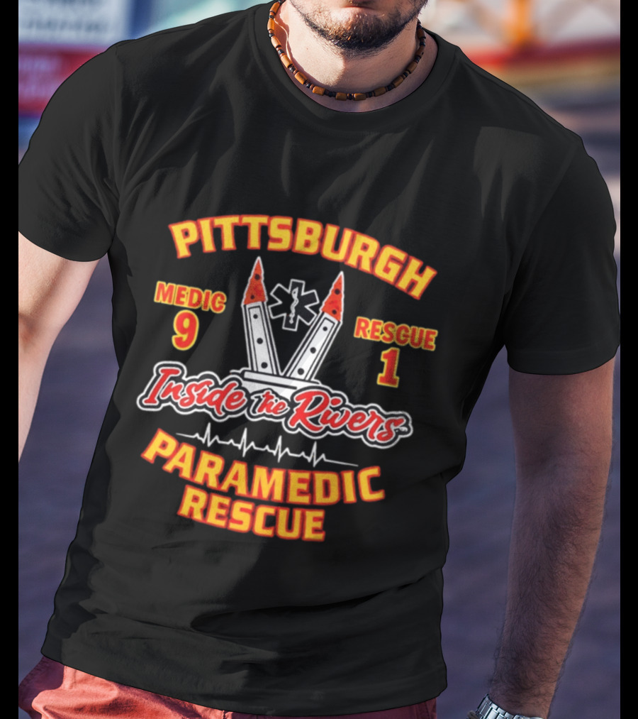 Pittsburgh Medic 9 Rescue 1 Inside The Rivers Paramedic Rescue T-Shirt