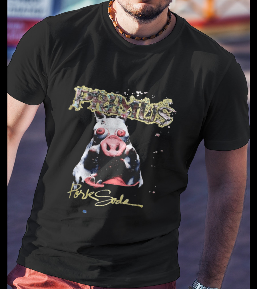 Primus Pork Soda Album Cover Pig Model T-Shirt